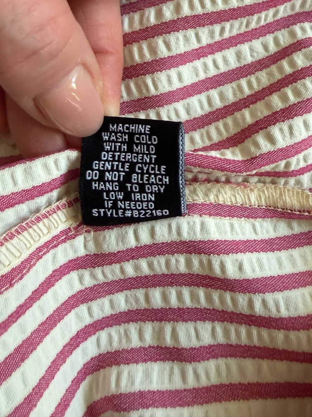 ☆𝐒𝐨𝐥𝐝☆ Vintage-Inspired FASHION NOVA Pink & White Striped Button-Front Dress. - Picture 13 of 14